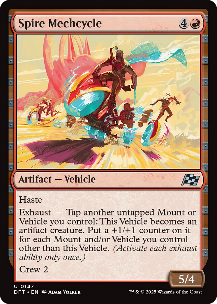 Spire Mechcycle - Uncommon Artifact — Vehicle card from Aetherdrift