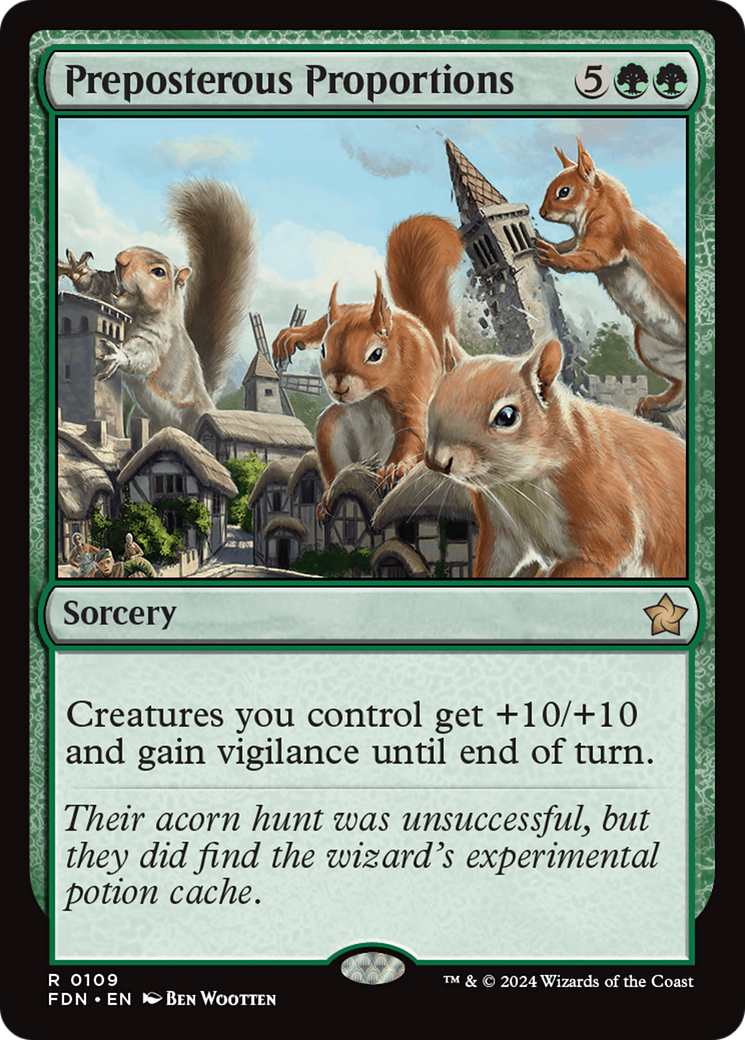 Preposterous Proportions - Rare Sorcery card from Foundations