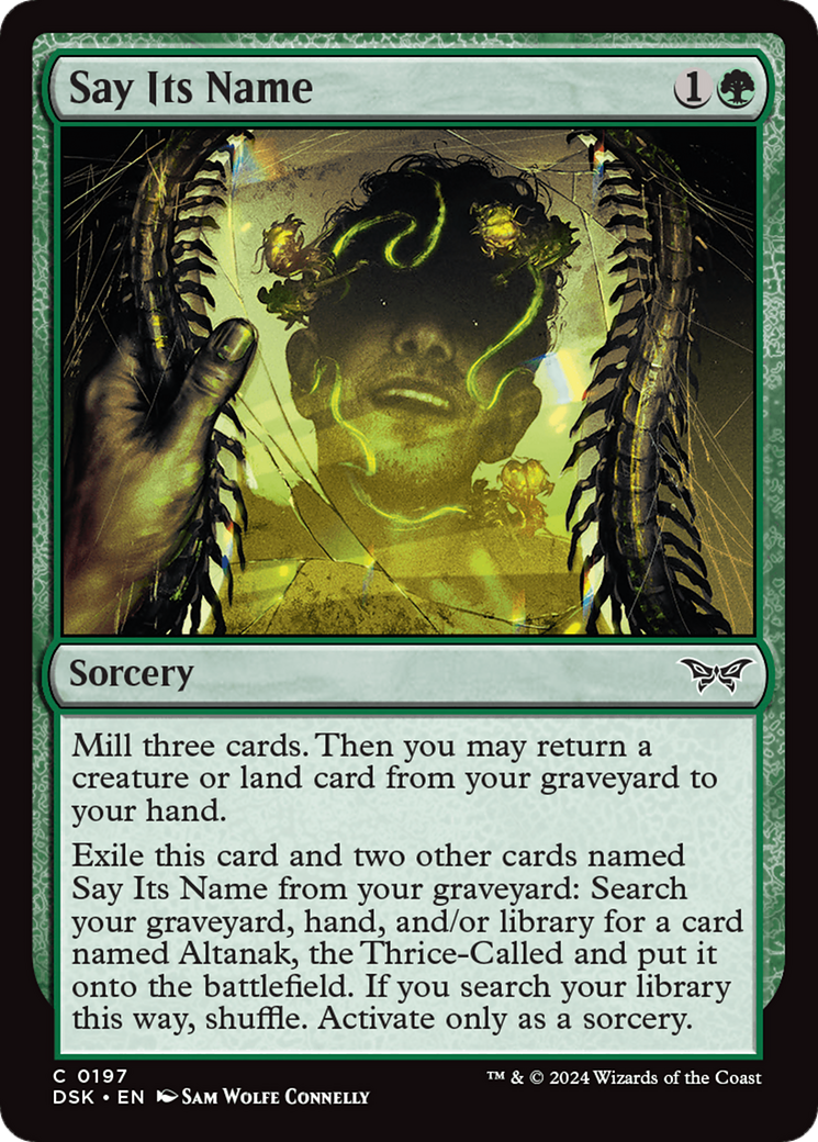 Say Its Name - Common Sorcery card from Duskmourn: House of Horror