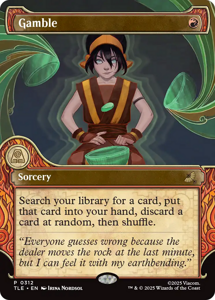 Gamble - Rare Sorcery card from Avatar: The Last Airbender Eternal