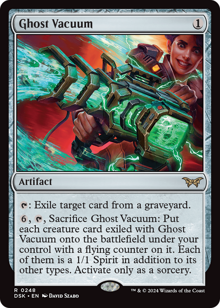 Ghost Vacuum - Rare Artifact card from Duskmourn: House of Horror