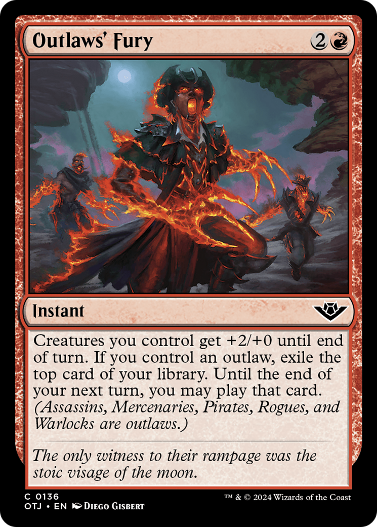 Outlaws' Fury - Common Instant card from Outlaws of Thunder Junction