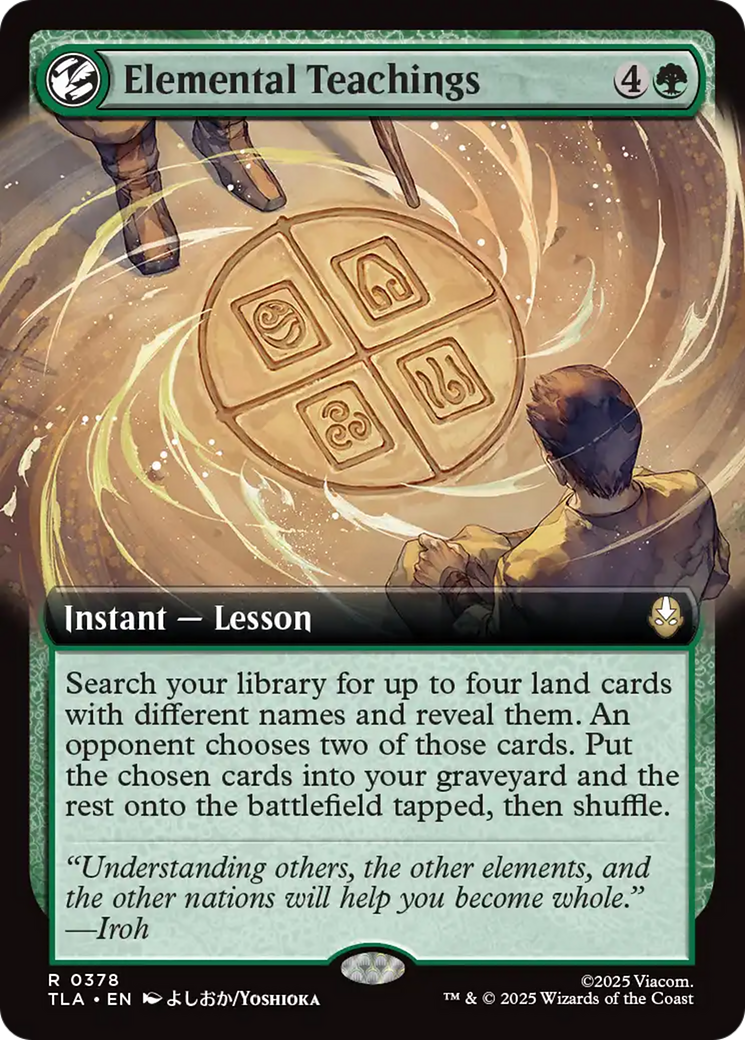 Elemental Teachings - Rare Instant — Lesson card from Avatar: The Last Airbender