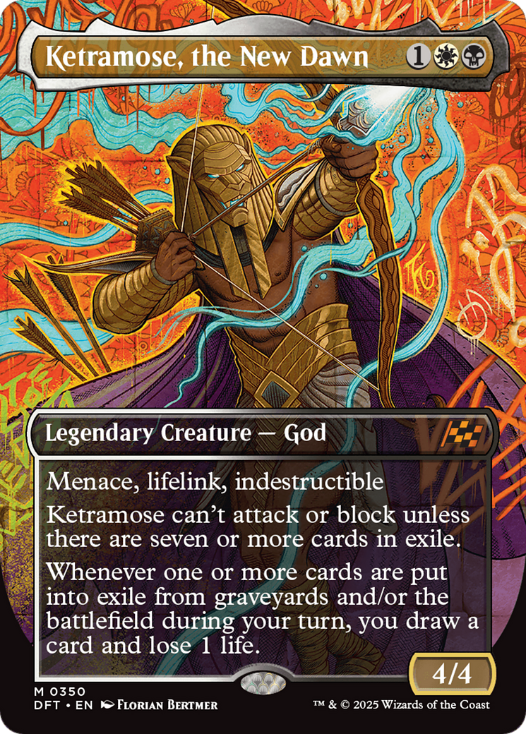 Ketramose, the New Dawn - Mythic Legendary Creature — God card from Aetherdrift