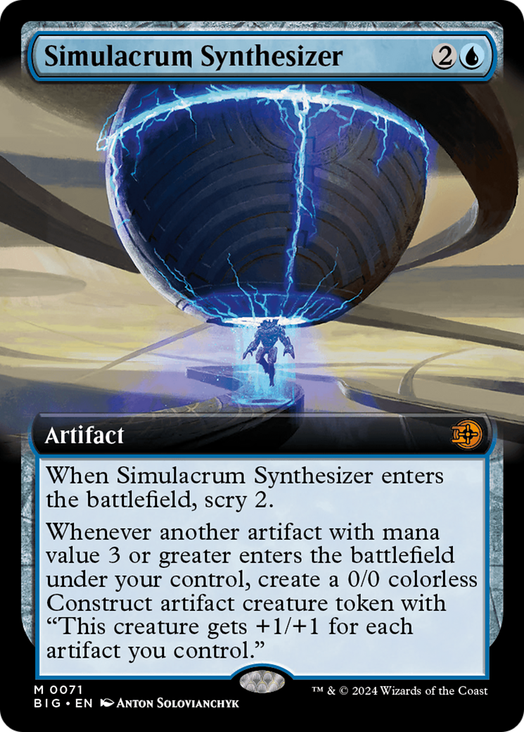 Simulacrum Synthesizer - Mythic Artifact card from The Big Score