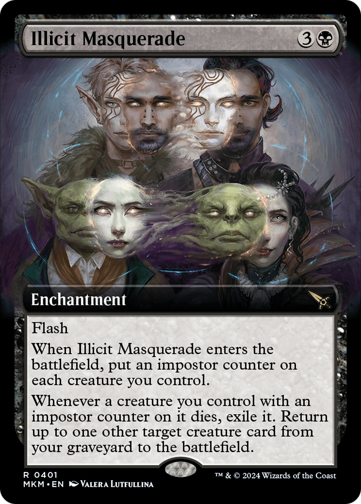 Illicit Masquerade - Rare Enchantment card from Murders at Karlov Manor