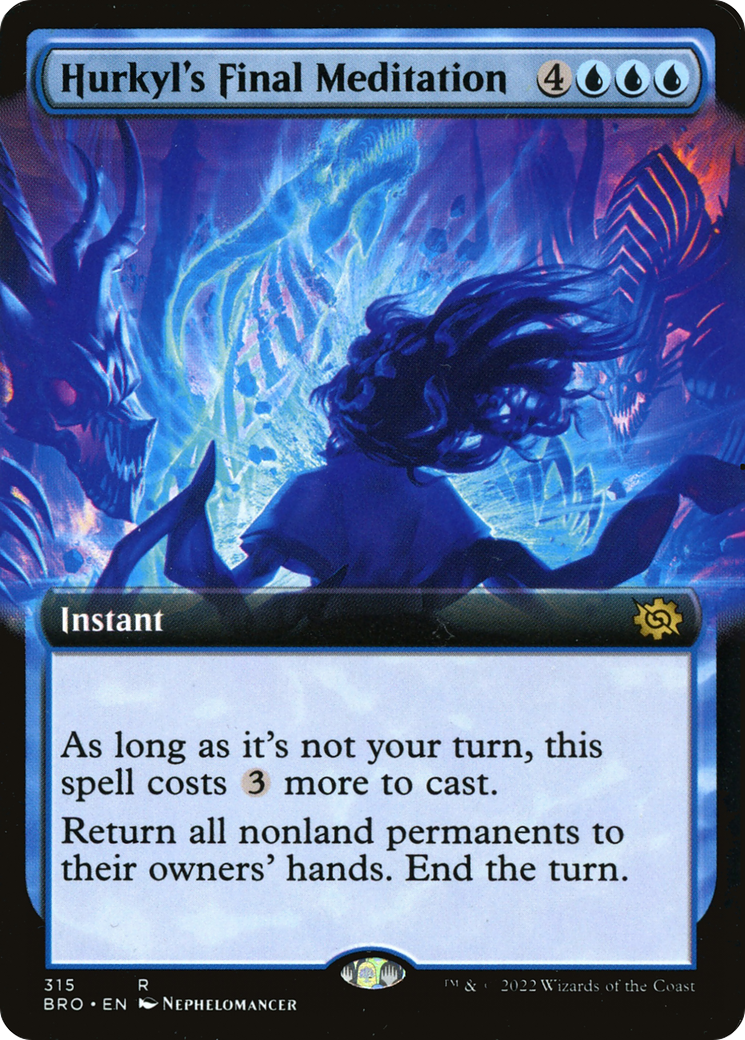 Hurkyl's Final Meditation - Rare Instant card from The Brothers' War