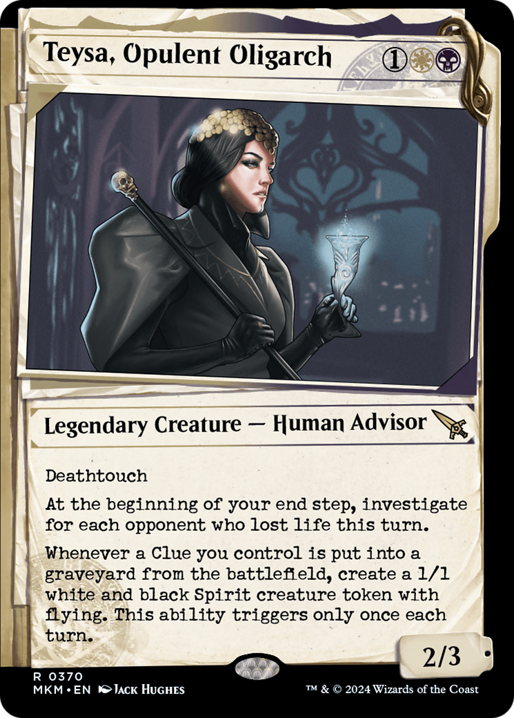 Teysa, Opulent Oligarch - Rare Legendary Creature — Human Advisor card from Murders at Karlov Manor
