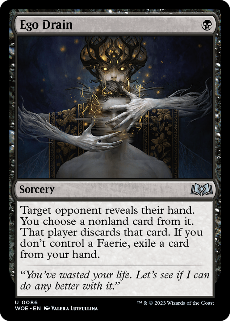 Ego Drain - Uncommon Sorcery card from Wilds of Eldraine