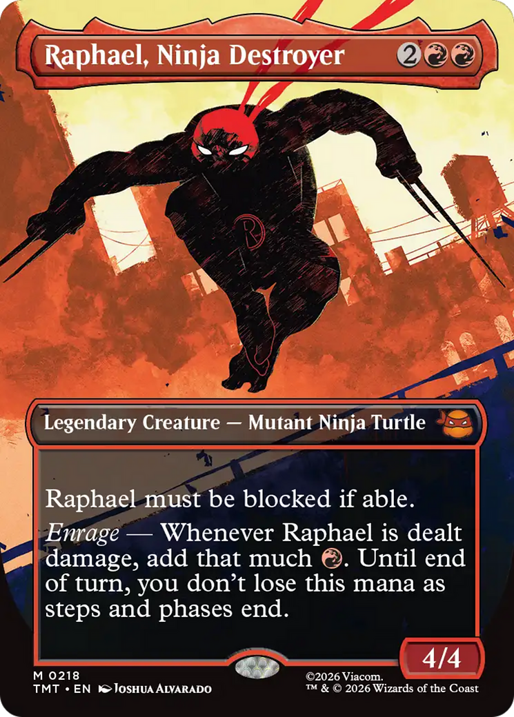Raphael, Ninja Destroyer - Mythic Legendary Creature — Mutant Ninja Turtle card from Teenage Mutant Ninja Turtles