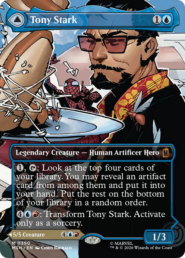 Tony Stark // The Invincible Iron Man - Mythic Legendary Creature — Human Artificer Hero card from Marvel Super Heroes