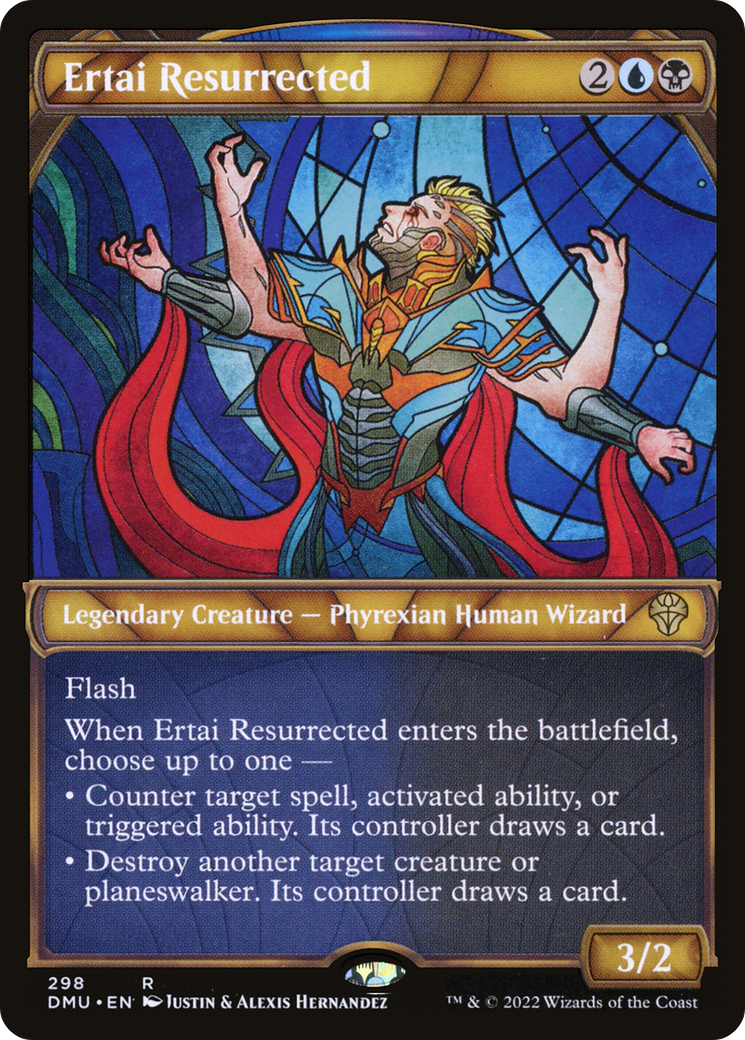Ertai Resurrected - Rare Legendary Creature — Phyrexian Human Wizard card from Dominaria United