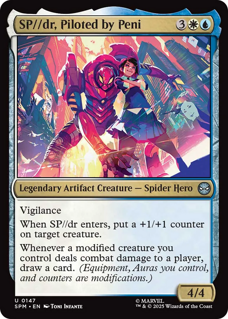 SP//dr, Piloted by Peni - Uncommon Legendary Artifact Creature — Spider Hero card from Marvel's Spider-Man