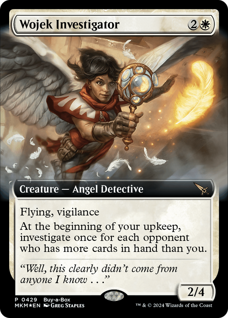 Wojek Investigator - Rare Creature — Angel Detective card from Murders at Karlov Manor