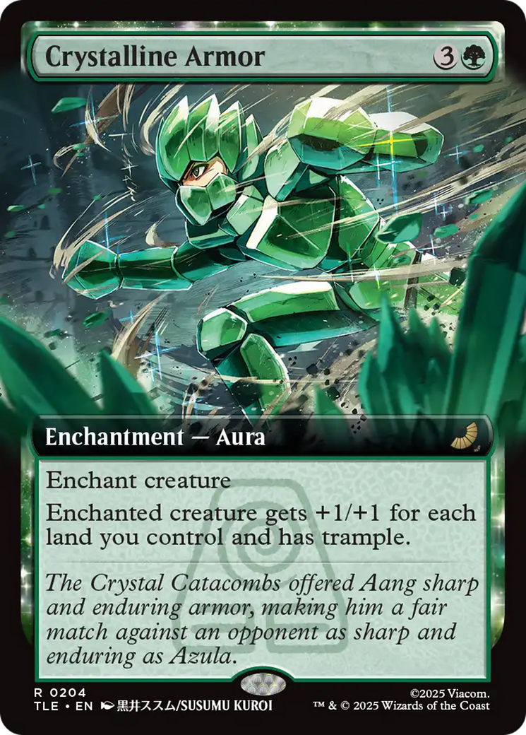 Crystalline Armor - Rare Enchantment — Aura card from Avatar: The Last Airbender Eternal