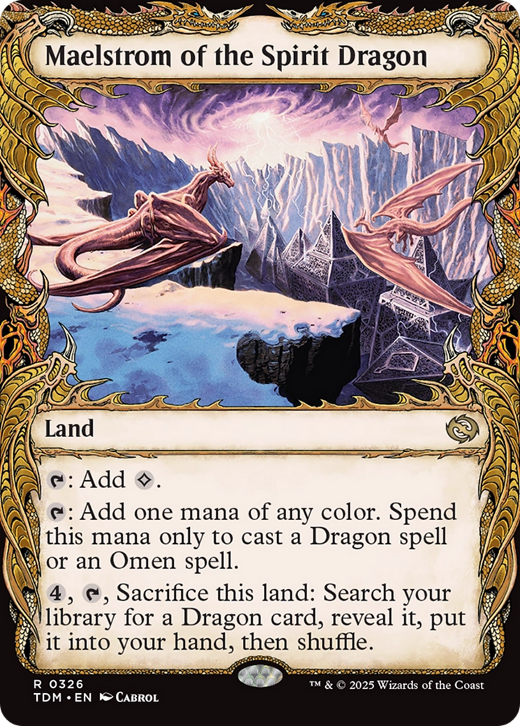 Maelstrom of the Spirit Dragon - Rare Land card from Tarkir: Dragonstorm
