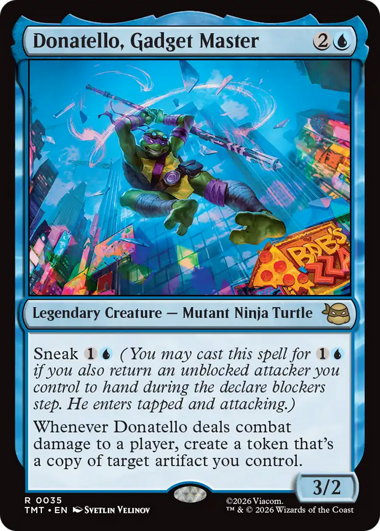 Donatello, Gadget Master - Rare Legendary Creature — Mutant Ninja Turtle card from Teenage Mutant Ninja Turtles