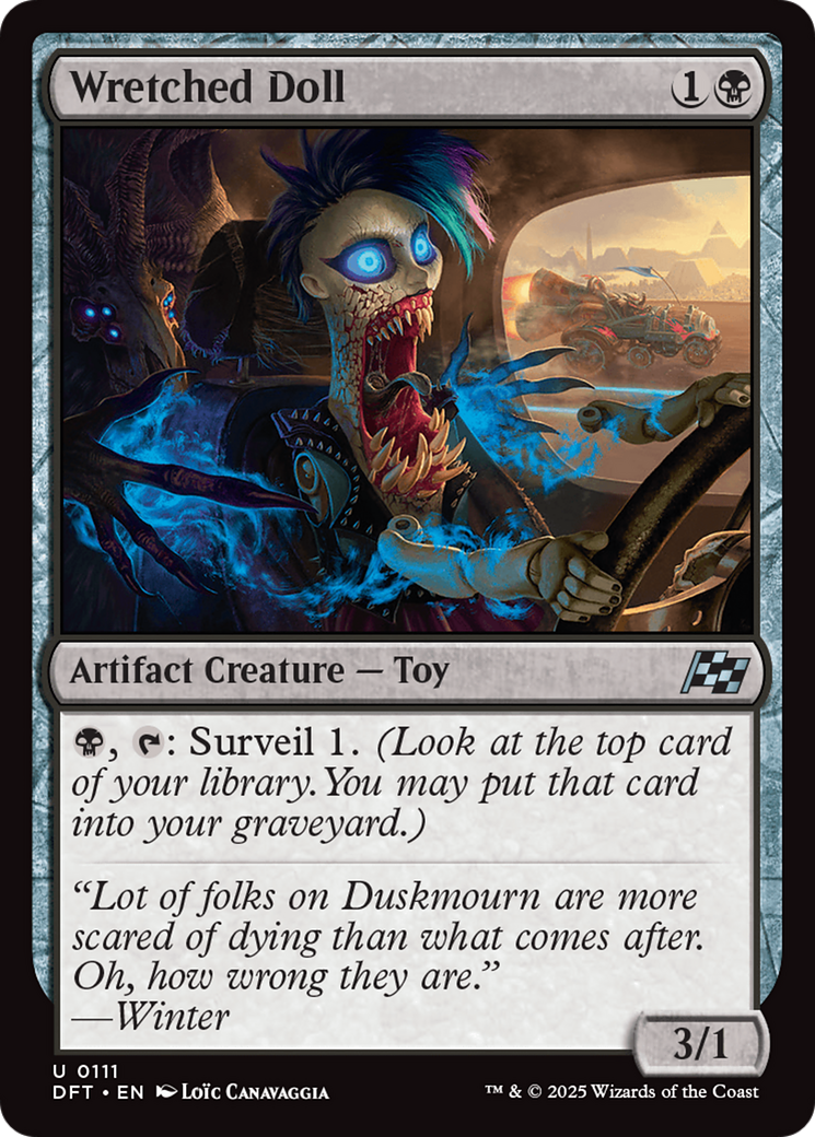 Wretched Doll - Uncommon Artifact Creature — Toy card from Aetherdrift