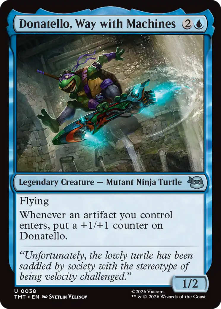 Donatello, Way with Machines - Uncommon Legendary Creature — Mutant Ninja Turtle card from Teenage Mutant Ninja Turtles