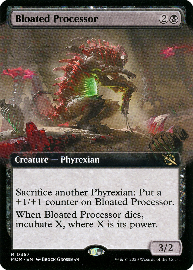 Bloated Processor - Rare Creature — Phyrexian card from March of the Machine