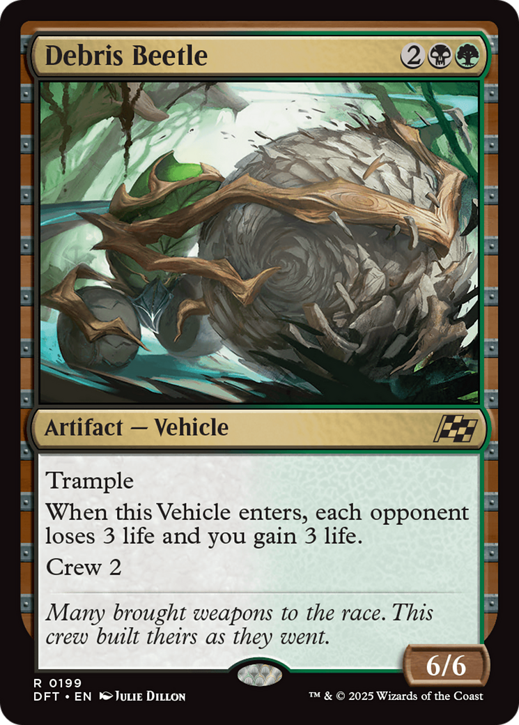 Debris Beetle - Rare Artifact — Vehicle card from Aetherdrift