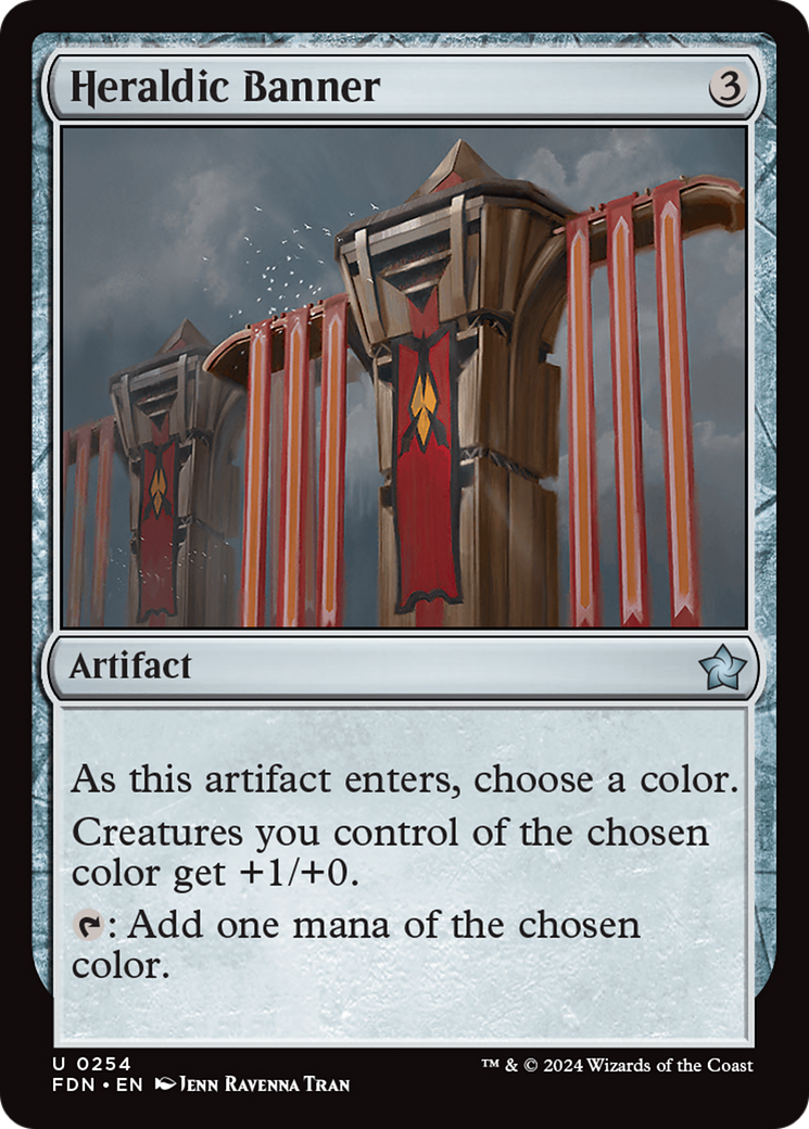 Heraldic Banner - Uncommon Artifact card from Foundations