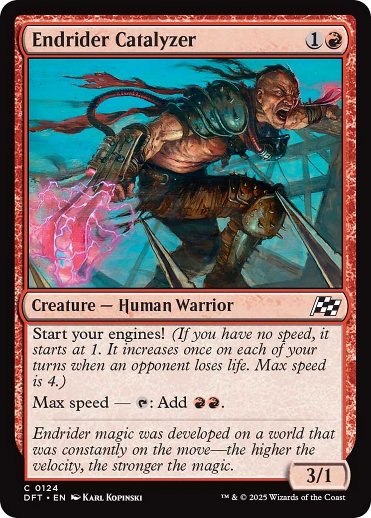Endrider Catalyzer - Common Creature — Human Warrior card from Aetherdrift
