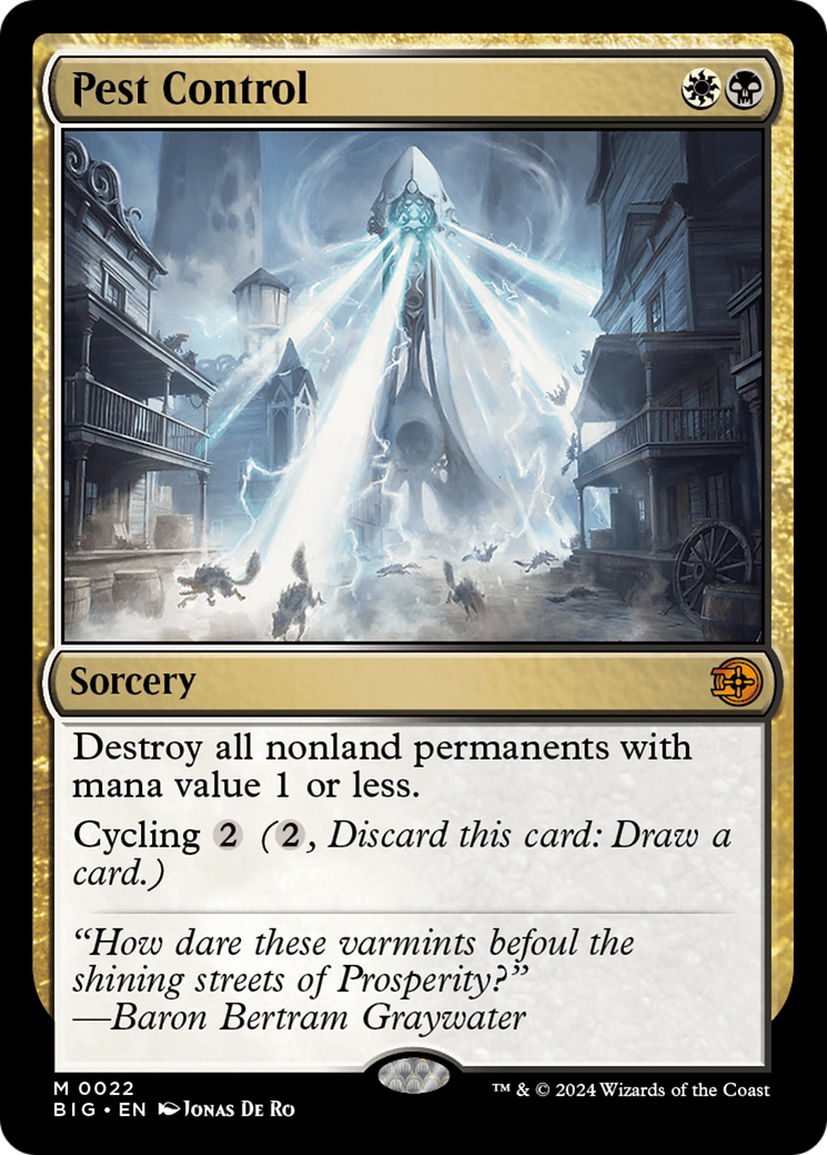 Pest Control - Mythic Sorcery card from The Big Score