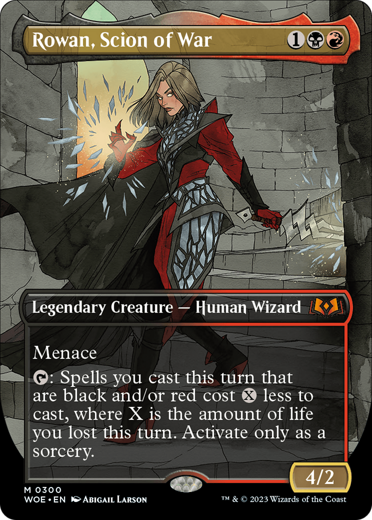 Rowan, Scion of War - Mythic Legendary Creature — Human Wizard card from Wilds of Eldraine