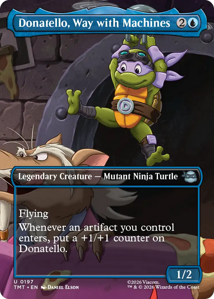 Donatello, Way with Machines - Uncommon Legendary Creature — Mutant Ninja Turtle card from Teenage Mutant Ninja Turtles