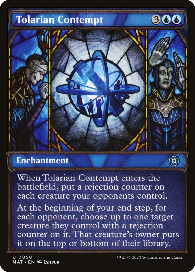 Tolarian Contempt - Uncommon Enchantment card from March of the Machine: The Aftermath