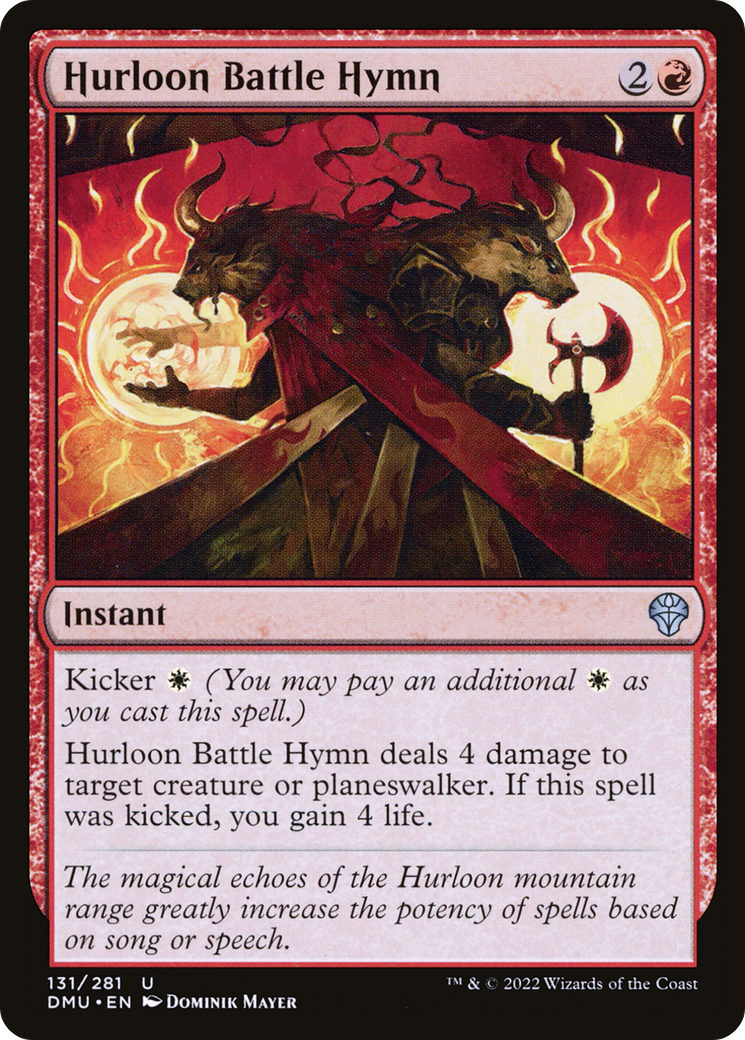 Hurloon Battle Hymn - Uncommon Instant card from Dominaria United