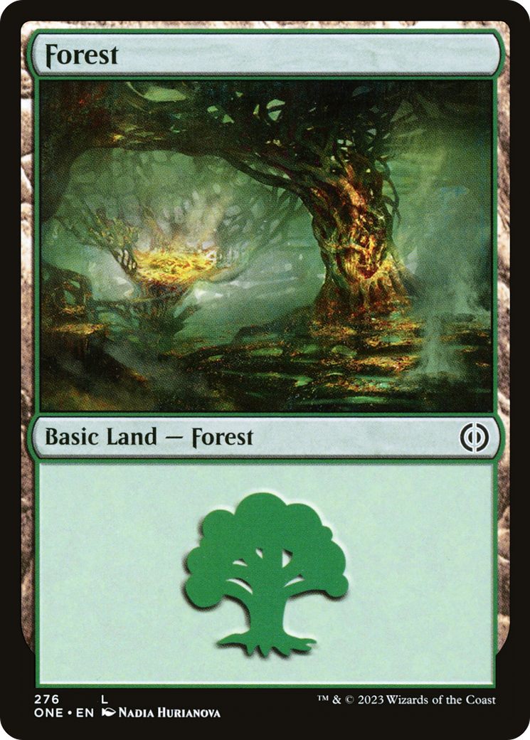 Forest - Common Basic Land — Forest card from Phyrexia: All Will Be One