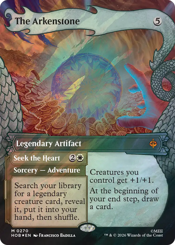 The Arkenstone // Seek the Heart - Mythic Sorcery — Adventure card from The Hobbit