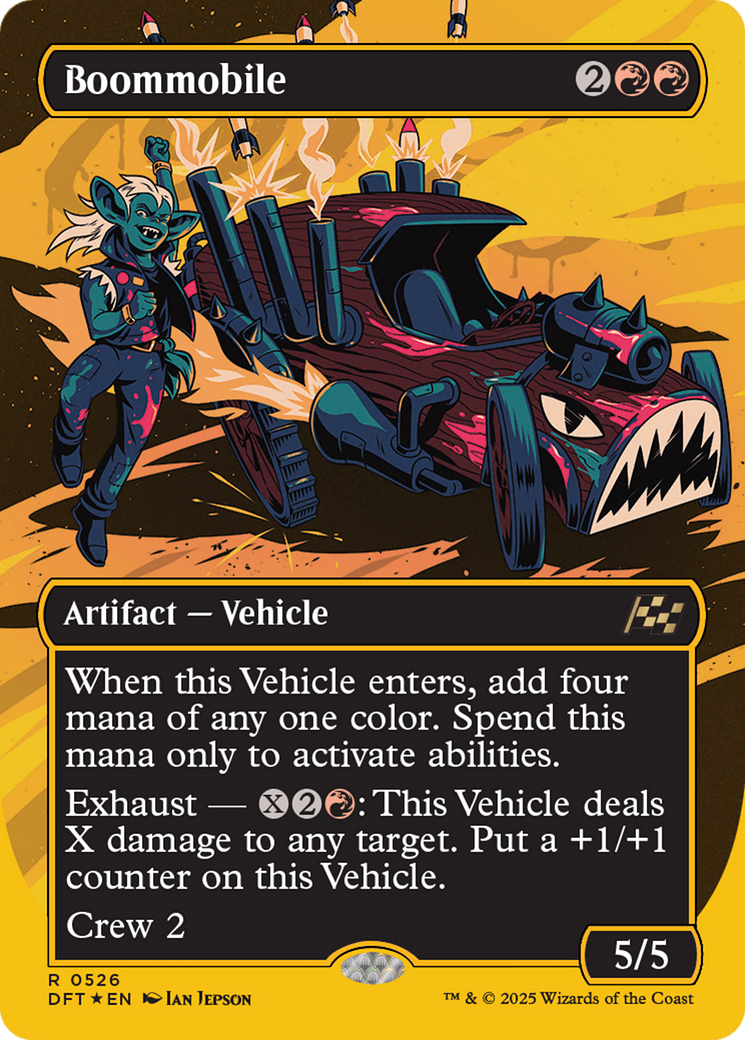 Boommobile - Rare Artifact — Vehicle card from Aetherdrift