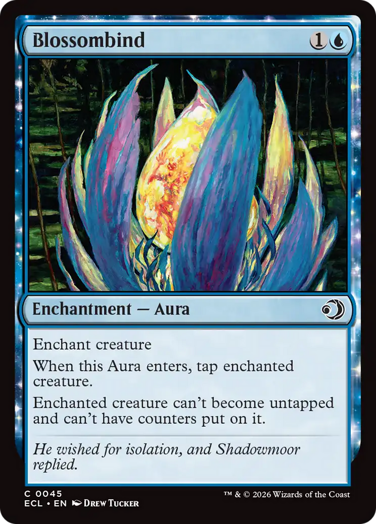 Blossombind - Common Enchantment — Aura card from Lorwyn Eclipsed