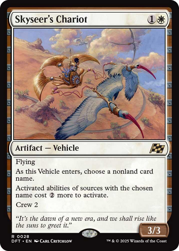 Skyseer's Chariot - Rare Artifact — Vehicle card from Aetherdrift