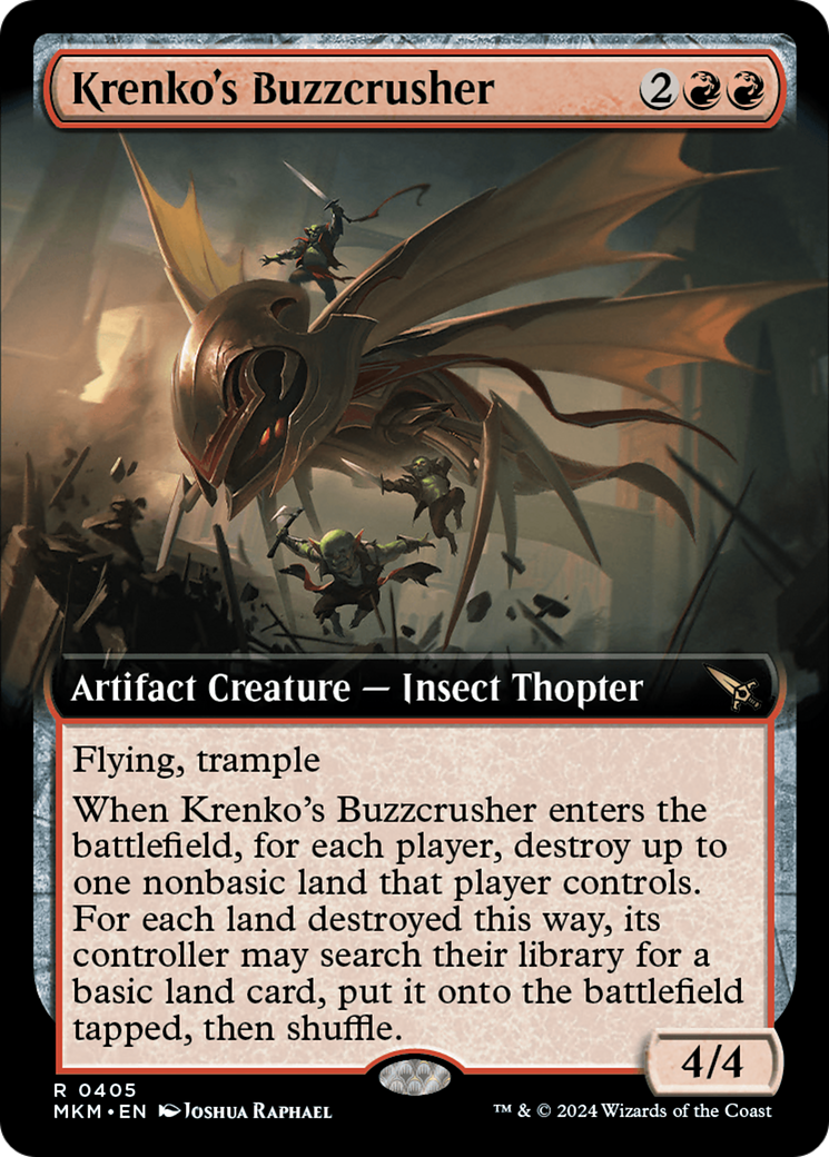 Krenko's Buzzcrusher - Rare Artifact Creature — Insect Thopter card from Murders at Karlov Manor