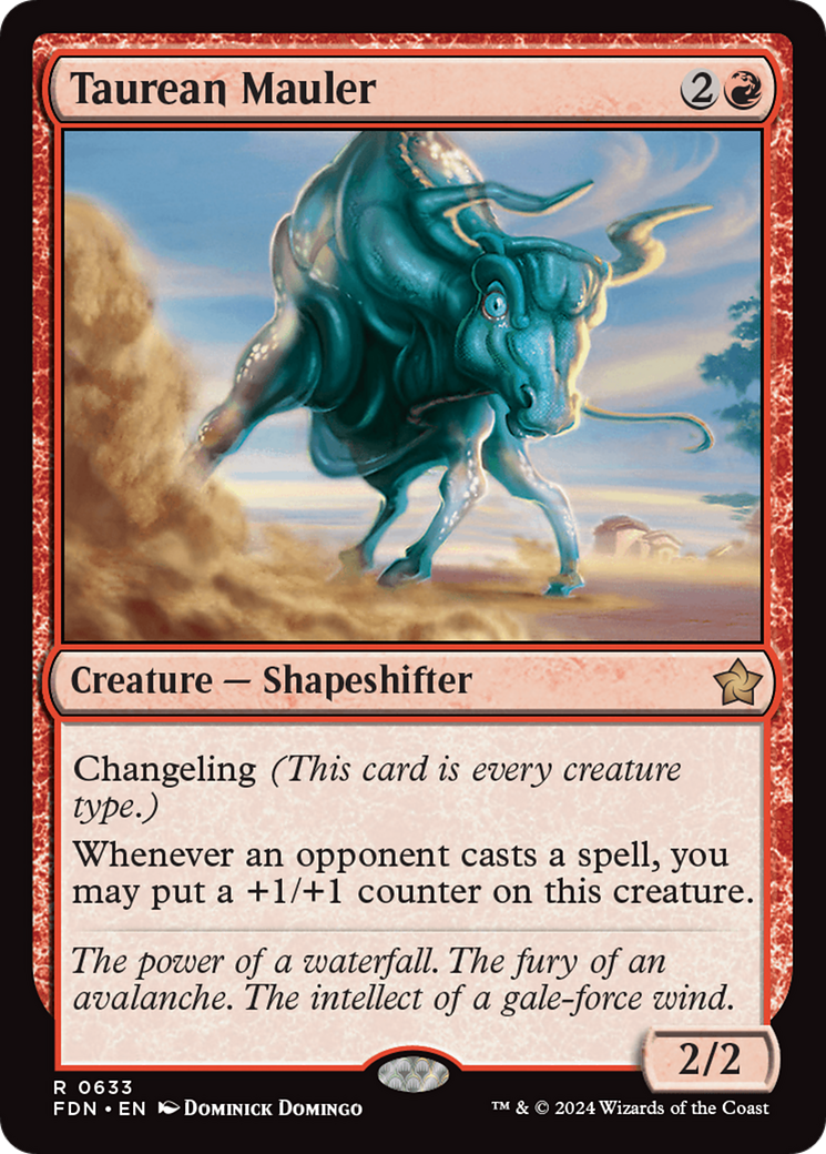Taurean Mauler - Rare Creature — Shapeshifter card from Foundations