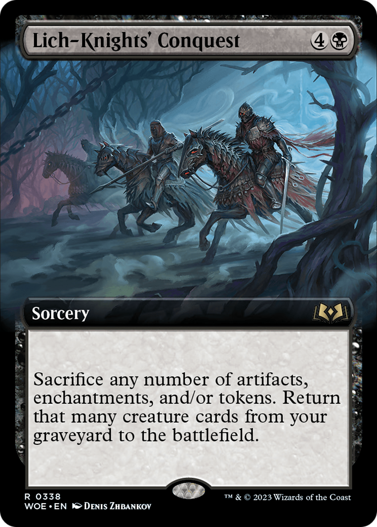 Lich-Knights' Conquest - Rare Sorcery card from Wilds of Eldraine