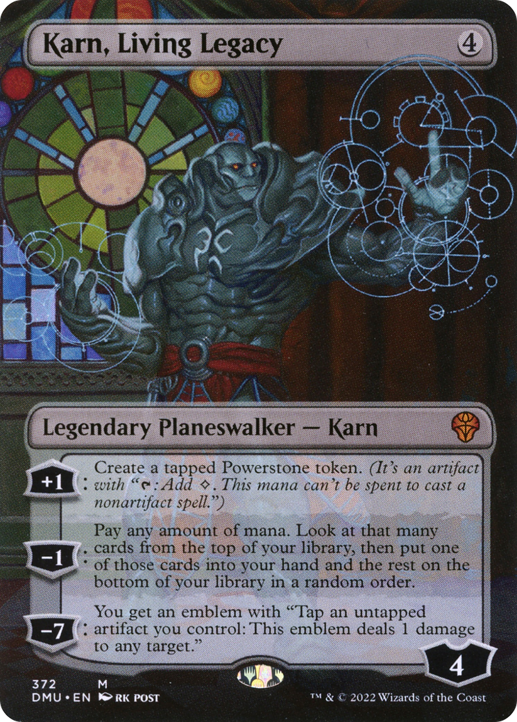 Karn, Living Legacy - Mythic Legendary Planeswalker — Karn card from Dominaria United