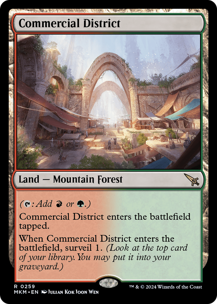Commercial District - Land — Mountain Forest used in Sultai main decks
