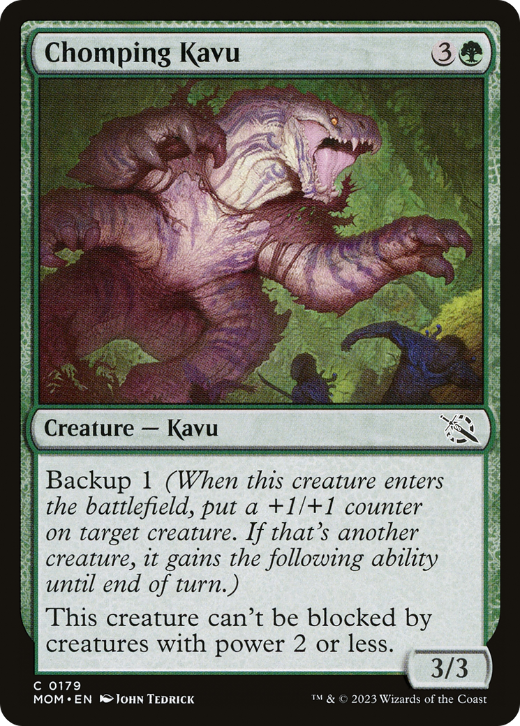 Chomping Kavu - Common Creature — Kavu card from March of the Machine