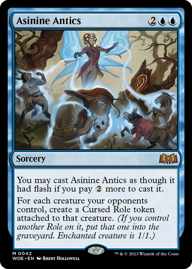 Asinine Antics - Mythic Sorcery card from Wilds of Eldraine