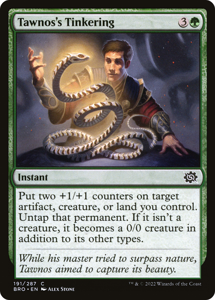 Tawnos's Tinkering - Common Instant card from The Brothers' War