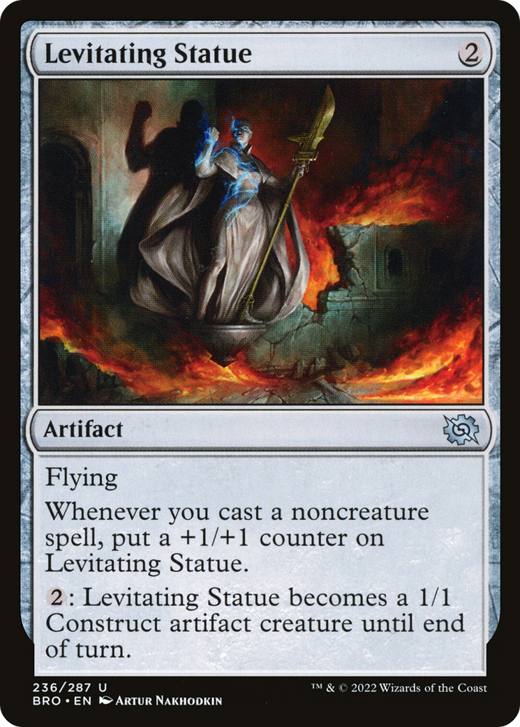Levitating Statue - Uncommon Artifact card from The Brothers' War