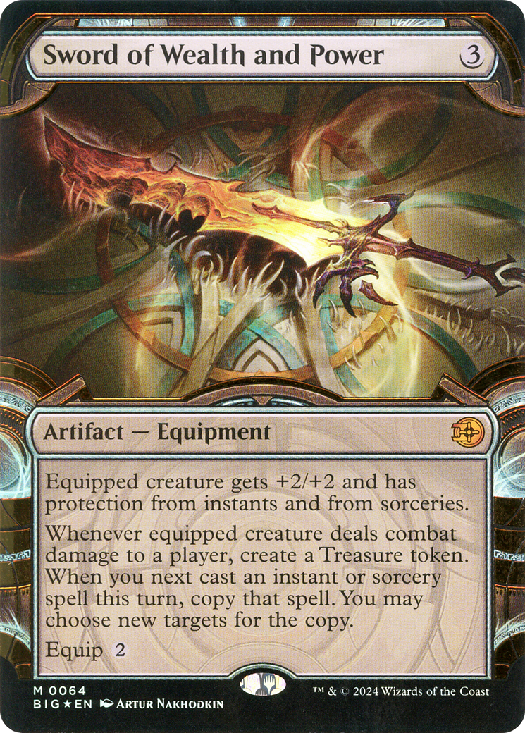 Sword of Wealth and Power - Mythic Artifact — Equipment card from The Big Score