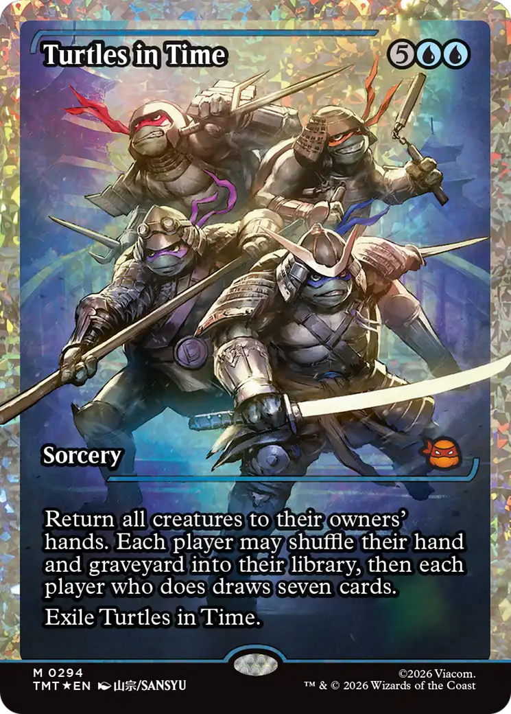 Turtles in Time - Mythic Sorcery card from Teenage Mutant Ninja Turtles