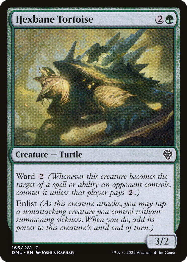 Hexbane Tortoise - Common Creature — Turtle card from Dominaria United