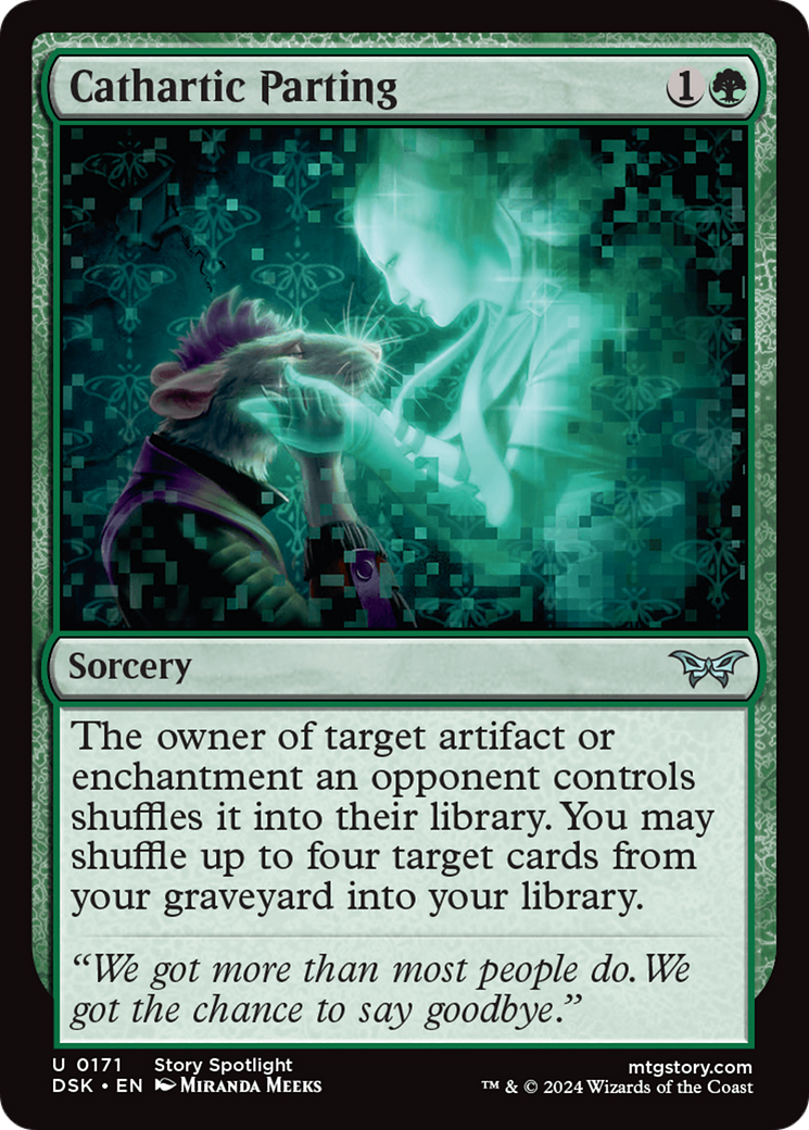 Cathartic Parting - Uncommon Sorcery card from Duskmourn: House of Horror